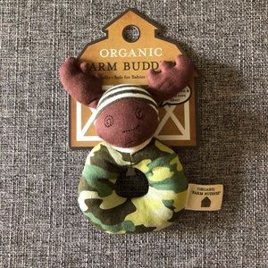 Organic Farm Buddies Moose Rattle